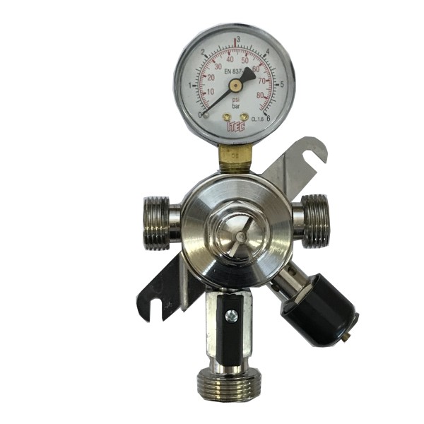 Vmesni regulator tlaka Co2 z varnostnim ventilom