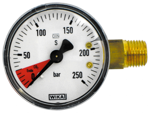 Merilnik tlaka 0 - 250 Bar Redukcija tlaka Rezervni del Popravilo Prikaz pipe