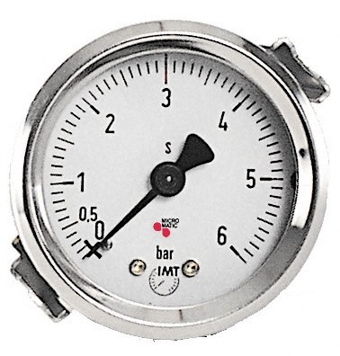 Nadzorna ura, vgrajen manometer