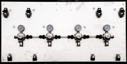 Vmesni regulator tlaka Co2 montažna plošča iz nerjavnega jekla - 2 do 5 prevodnih