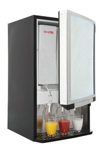 Dozirnik za hladilnike z vrečko v škatli s statičnim hlajenjem za sokove in mleko